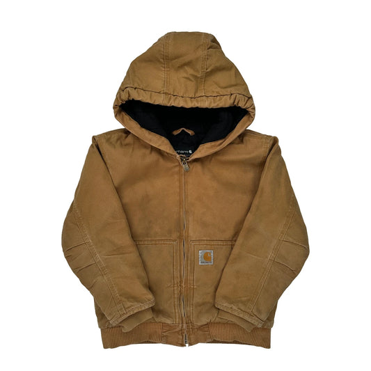 Age 7-8 Carhartt Jacket - Small Brown Cotton
