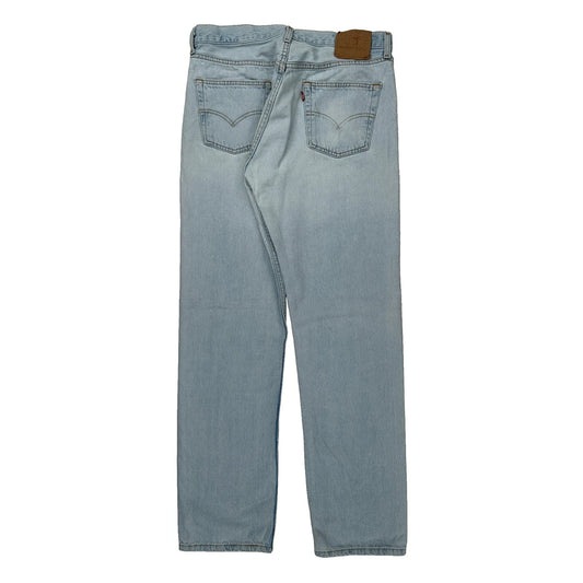 501 Levis Jeans - 32W 30L Light Wash Cotton