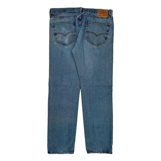 505 Levis Jeans - 36W 34L Blue Cotton