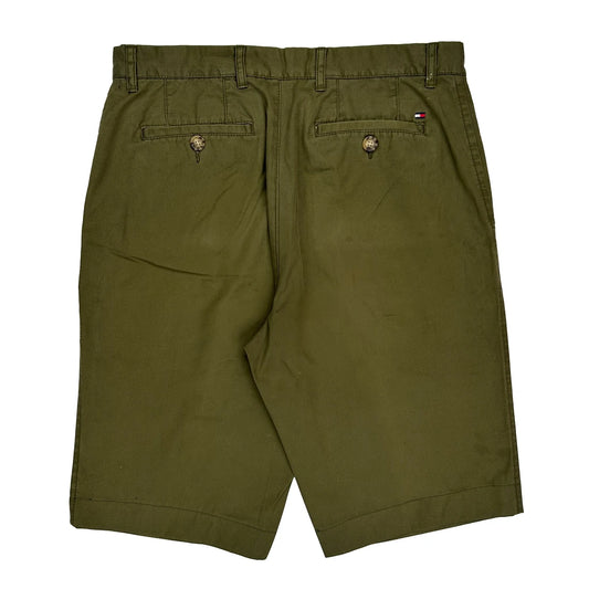Tommy Hilfiger Chino Shorts - 34W 13L Green Cotton