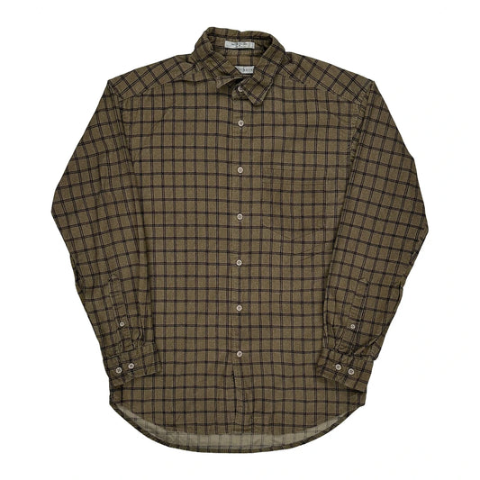 Geoffrey Beene Checked Shirt - Medium Brown Cotton