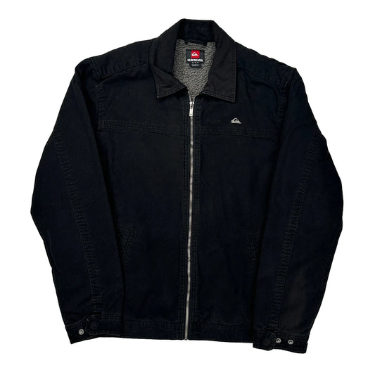 Quiksilver Jacket - Medium Black Cotton