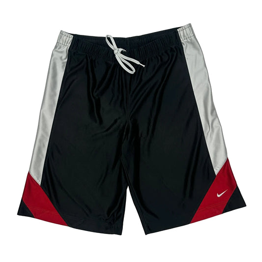 Vintage Age 12-14 Nike Contrast Stitch Sport Shorts - Large Black Polyester