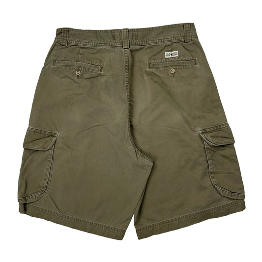 Polo By Ralph Lauren Cargo Shorts - 30W 10L Khaki Cotton