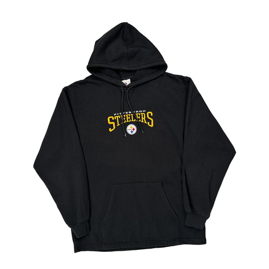 Pittsburgh Steelers Nfl Hoodie - Large Black Cotton