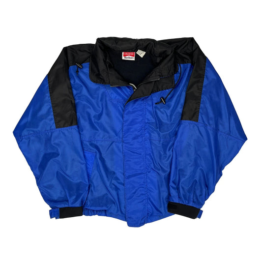 Vintage 90S Marlboro Windbreaker - Medium Blue Nylon