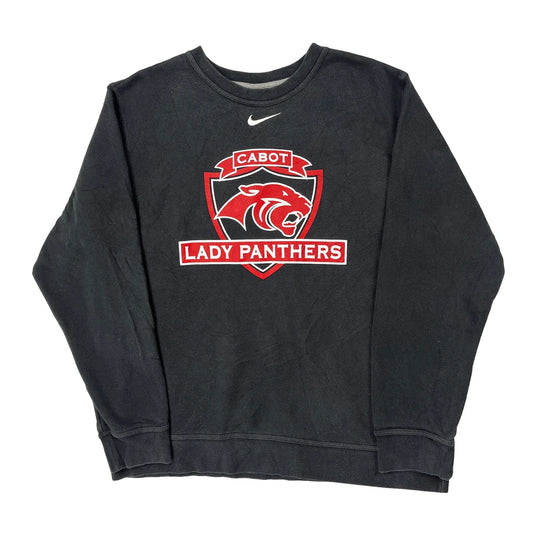 Cabot Lady Panthers Nike Graphic Sweatshirt - Large Black Cotton