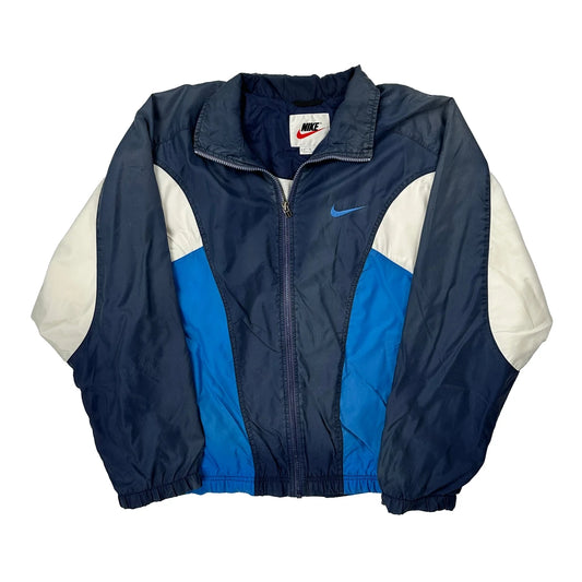 Nike Windbreaker - Large Blue Nylon