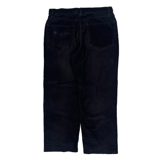 Vintage Calvin Klein Jeans Cord Trousers - 36″ Waist Black Corduroy