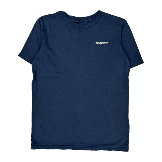 Age 12 Patagonia T-Shirt - Large Blue Cotton