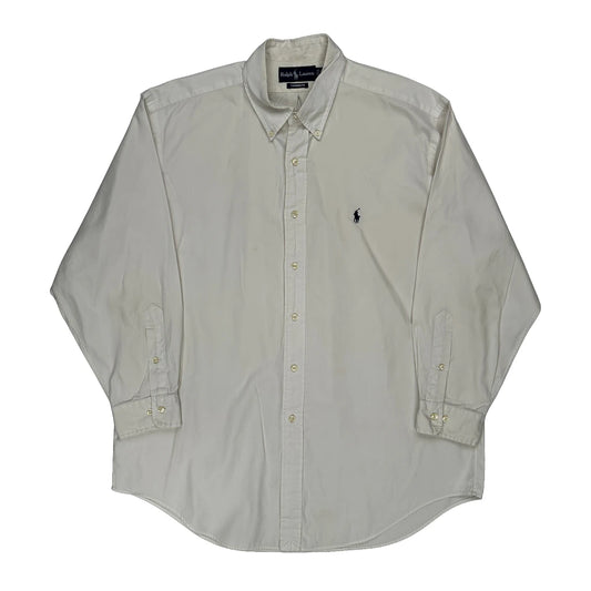 Yarmouth Ralph Lauren Shirt - Large White Cotton