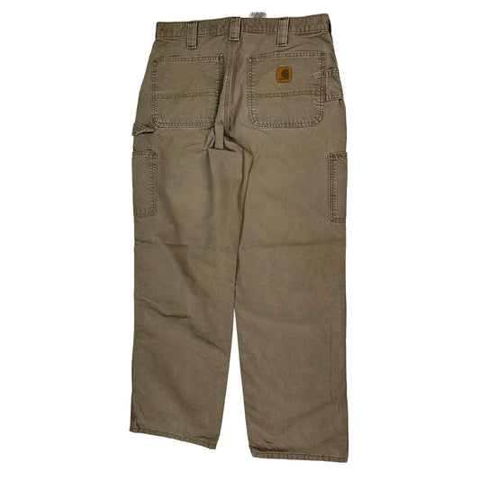 Carhartt Carpenter Trousers - 32W 32L Brown Cotton