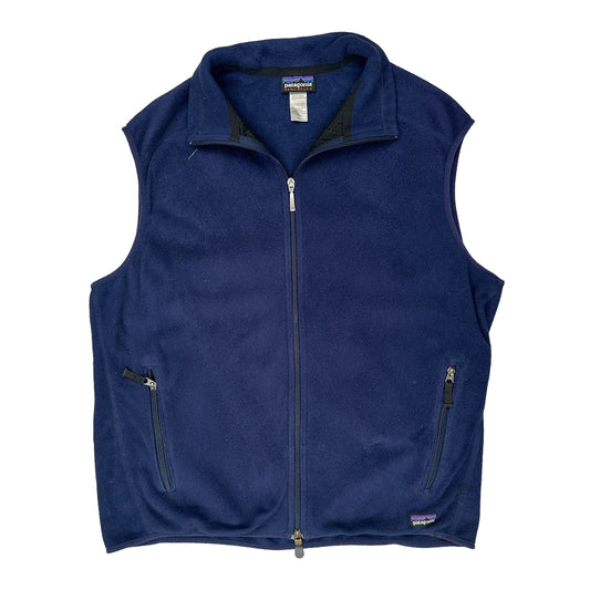 Synchilla Patagonia Fleece Jacket - XL Blue Polyester