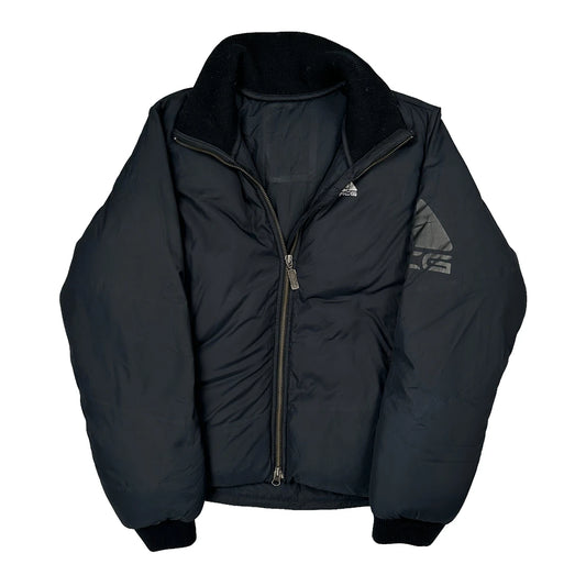 Nike Acg Reversible Bomber Puffer - Medium Black Polyester