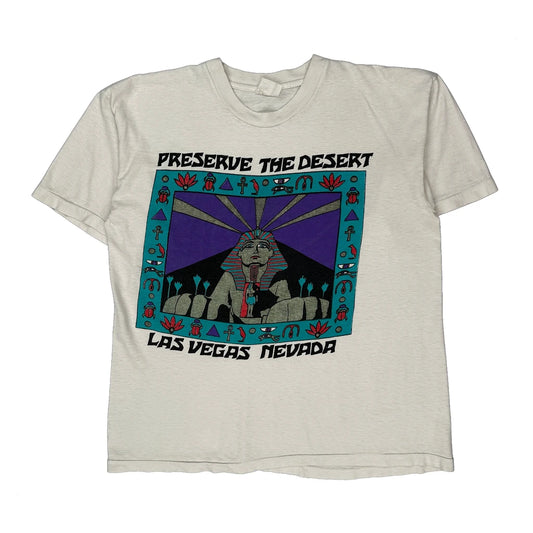 Vintage Las Vegas Nevada Unbranded Graphic T-Shirt - Medium White Cotton
