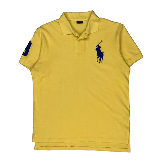 Vintage Big Pony Polo By Ralph Lauren Polo Shirt - Medium Yellow Cotton