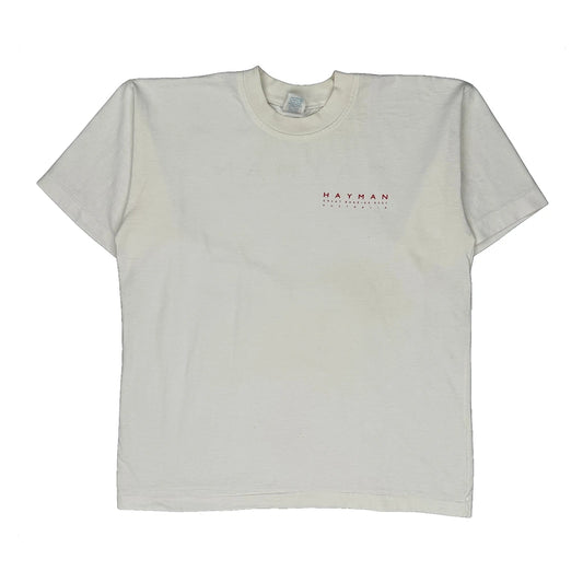 Great Barrier Reef Suzzie Single Stitch T-Shirt - 2XL White Cotton
