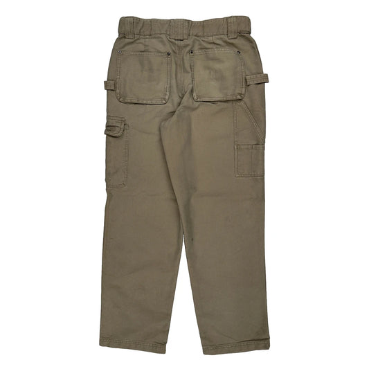 Duluth Cargo Trousers - 30W 30L Khaki Cotton Blend