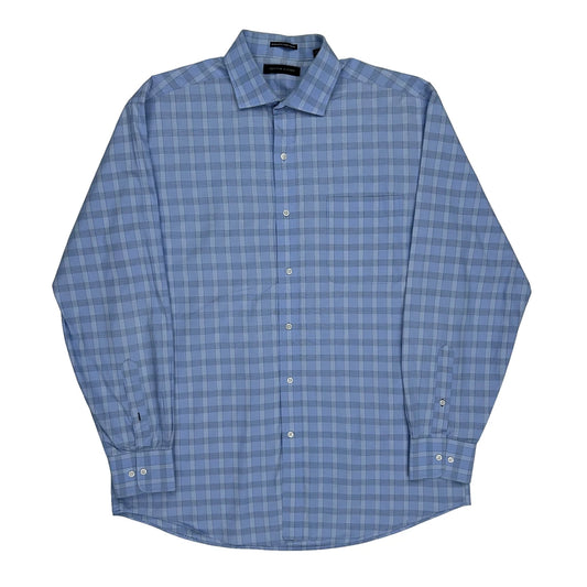 Tommy Hilfiger Checked Shirt - Large Blue Cotton