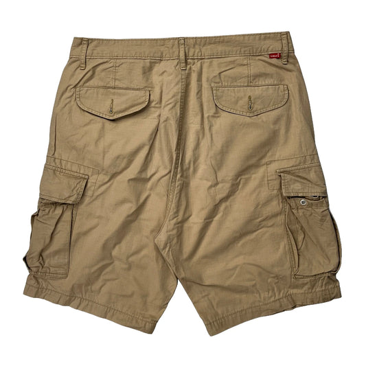 Levis Cargo Shorts - 34W 10L Beige Cotton