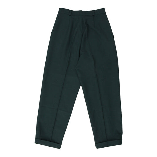 Vintage Unbranded Trousers - 26W UK 8 Green Wool