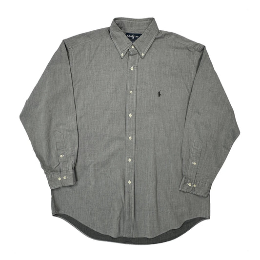Ralph Lauren Shirt - Large Grey Cotton