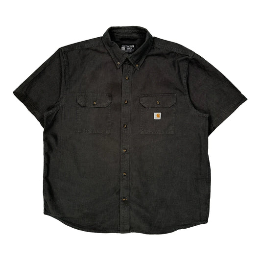 Carhartt Short Sleeve Shirt - XL Black Cotton