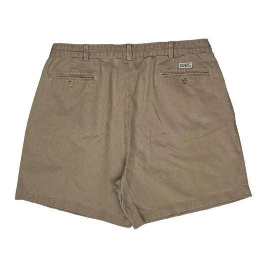 Polo By Ralph Lauren Pleated Chino Shorts - 36W 7L Beige Cotton