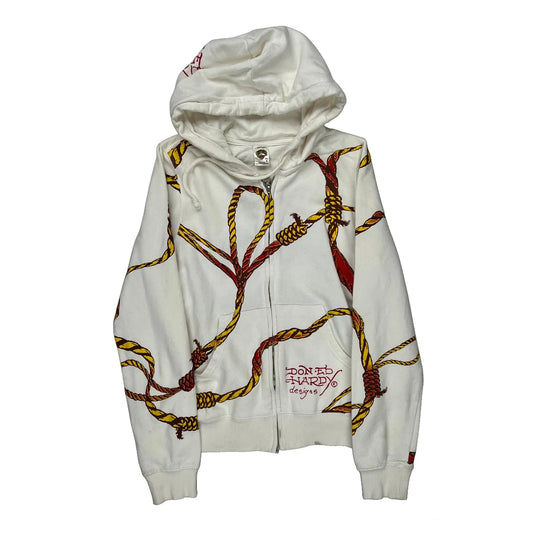 Ed Hardy Hoodie - Small Red Cotton