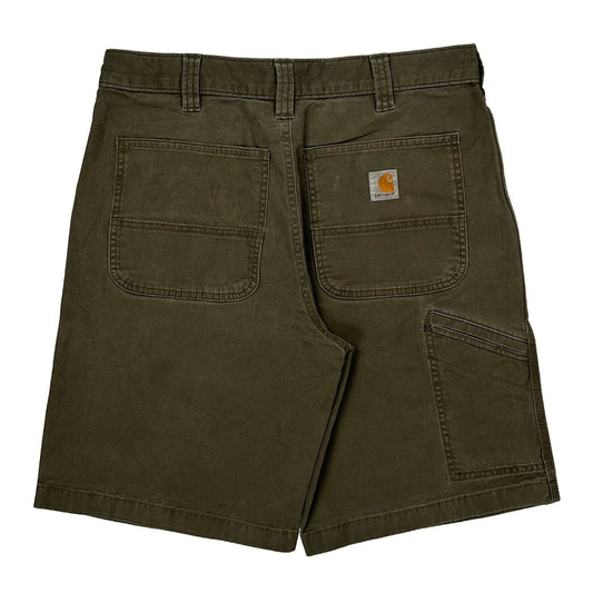 Vintage Carhartt Carpenter Shorts - 30W 10L Green Cotton