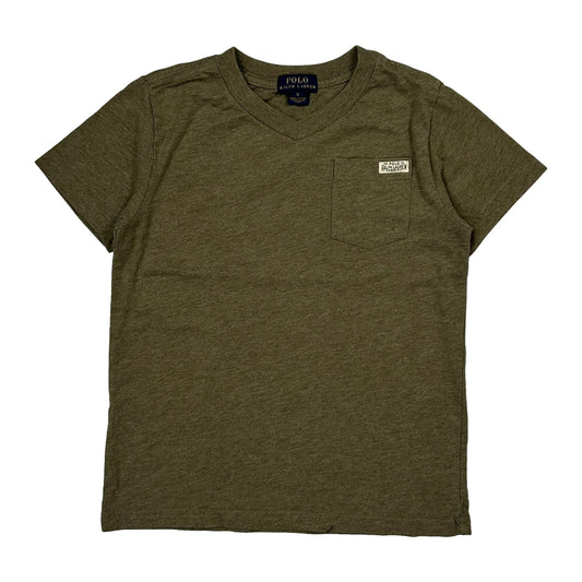 Age 5 Polo By Ralph Lauren T-Shirt - Small Green Cotton