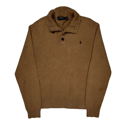 Polo By Ralph Lauren Jumper - Large Brown Wool