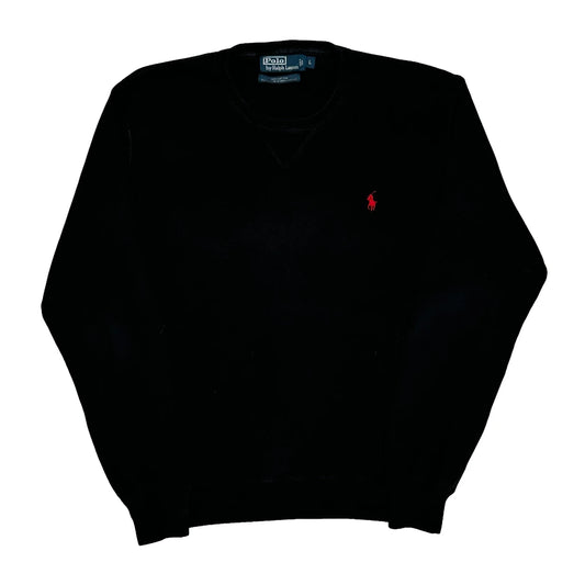 Polo By Ralph Lauren Sweatshirt - Large Black Cotton
