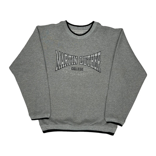 Martin Luther College Diport USA College Sweatshirt - Medium Grey Cotton Blend