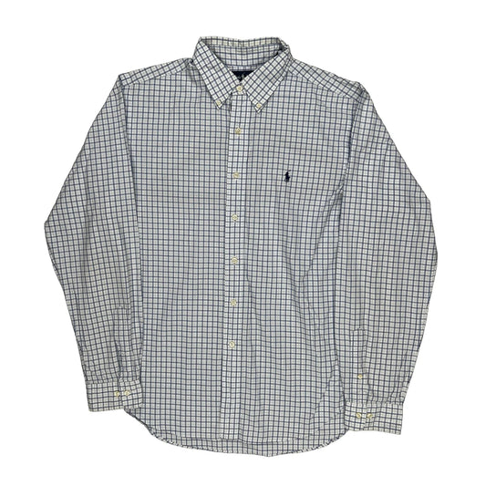 Ralph Lauren Checked Shirt - Large Blue Cotton
