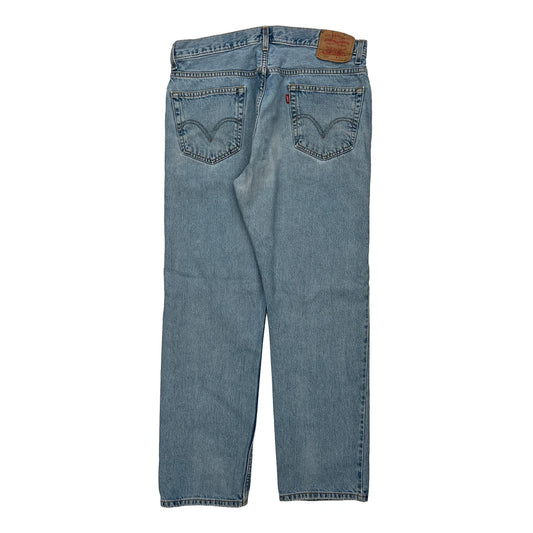 Levis 505 Jeans - 35W 32L Light Wash Cotton
