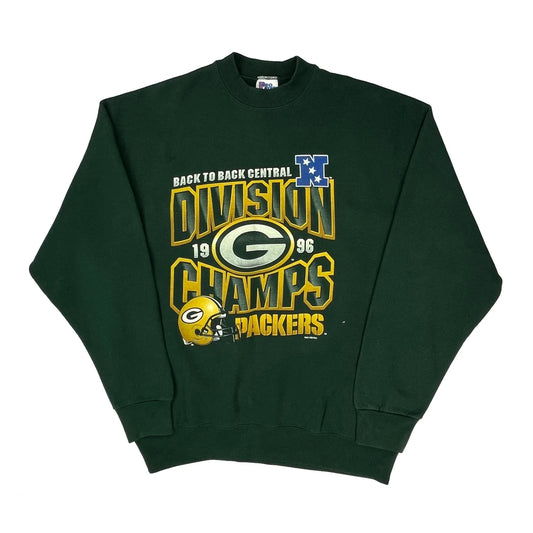 Made In USA Pro Player Packers Sweatshirt - 2XL Green Cotton Blend