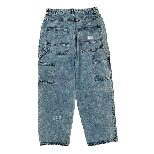 Vintage Nnsns Double Knee Carpenter Jeans - 31W 27L Light Wash Cotton