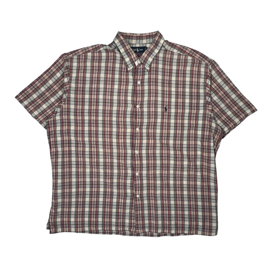 Ralph Lauren Checked Short Sleeve Shirt - 2XL Multicoloured Cotton
