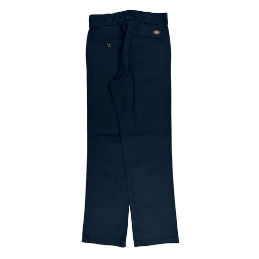 Dickies Trousers - 31W 34L Navy Polyester Blend