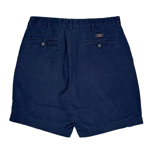 Vintage Polo By Ralph Lauren Chino Shorts - 32W 8L Navy Cotton