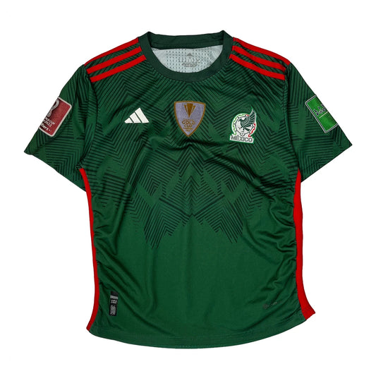 Vintage Mexico National Team Adidas 2022-23 Home Football Shirt - Small Green Polyester