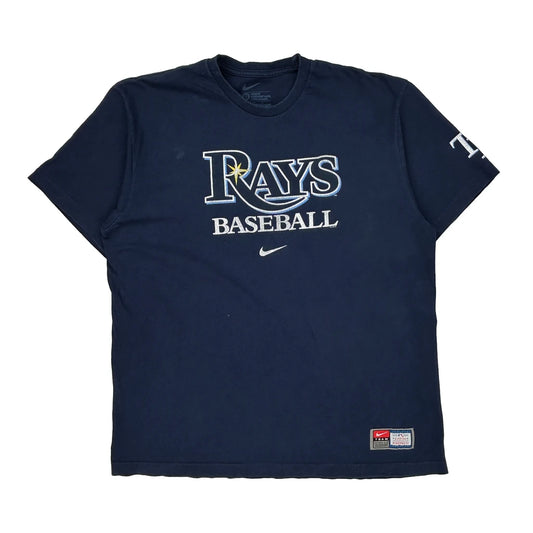 Tampa Bay Rays Nike Mlb T-Shirt - XL Navy Cotton