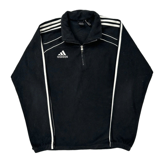 Climawarm Adidas Striped Fleece - Medium Black Polyester