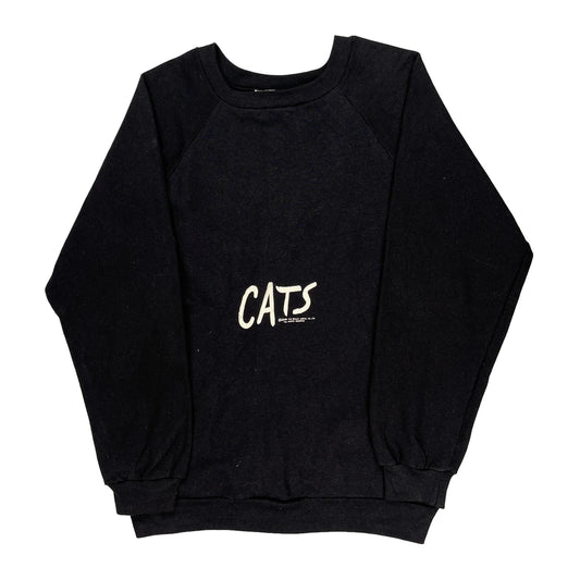 Cats Musical Lee Shirts Graphic Sweatshirt - Large Black Cotton Blend