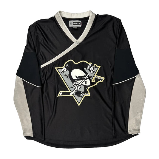 Penguins Reebok Nhl Jersey - 2XL Black Polyester