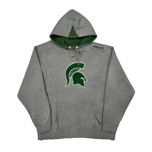 Michigan State Nike College Hoodie - XL Grey Cotton Blend