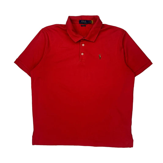 Polo By Ralph Lauren Polo Shirt - Large Red Cotton