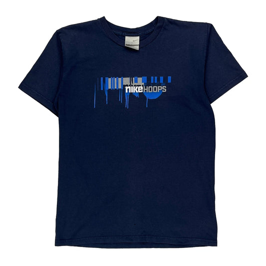 Age 13-14 Hoops Nike T-Shirt - Large Blue Cotton