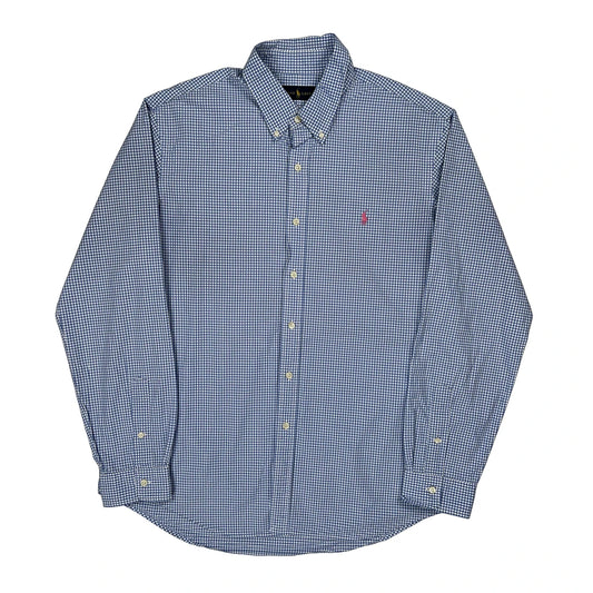 Ralph Lauren Checked Shirt - XL Blue Cotton
